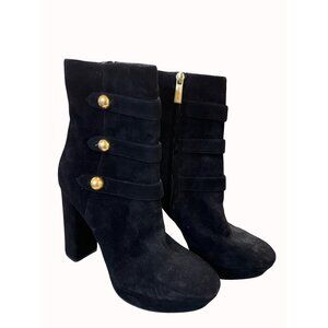 Michael Kors women’s black leather mid calf boots size 8.5m SKU 5039